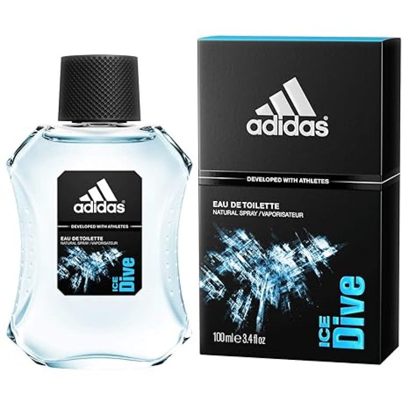 Perfume para Hombre Ice Dive de Adidas de 100 Ml, frasco y caja