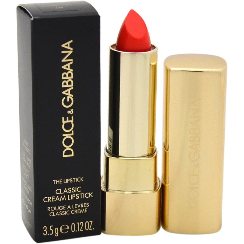 Pintalabios Dolce & Gabbana Classic Cream Lipstick Nº 420 Cosmopolitan - abierto y con caja