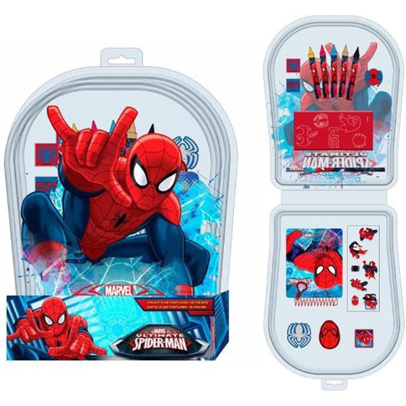Set de Pintura con 15 Pzs de Spiderman Marvel Ultimate